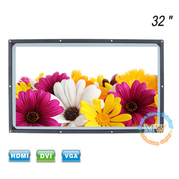 resolution 1366X768 open frame 32 inch high brightness 1000 nit LCD monitor